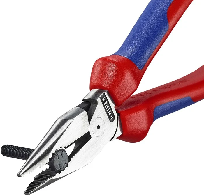 Alicates combinados de punta de aguja Knipex ( 8002875243 ) longitud 185 mm negro atramentisado