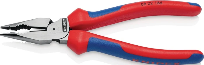 Alicates combinados de punta de aguja Knipex ( 8002875243 ) longitud 185 mm negro atramentisado