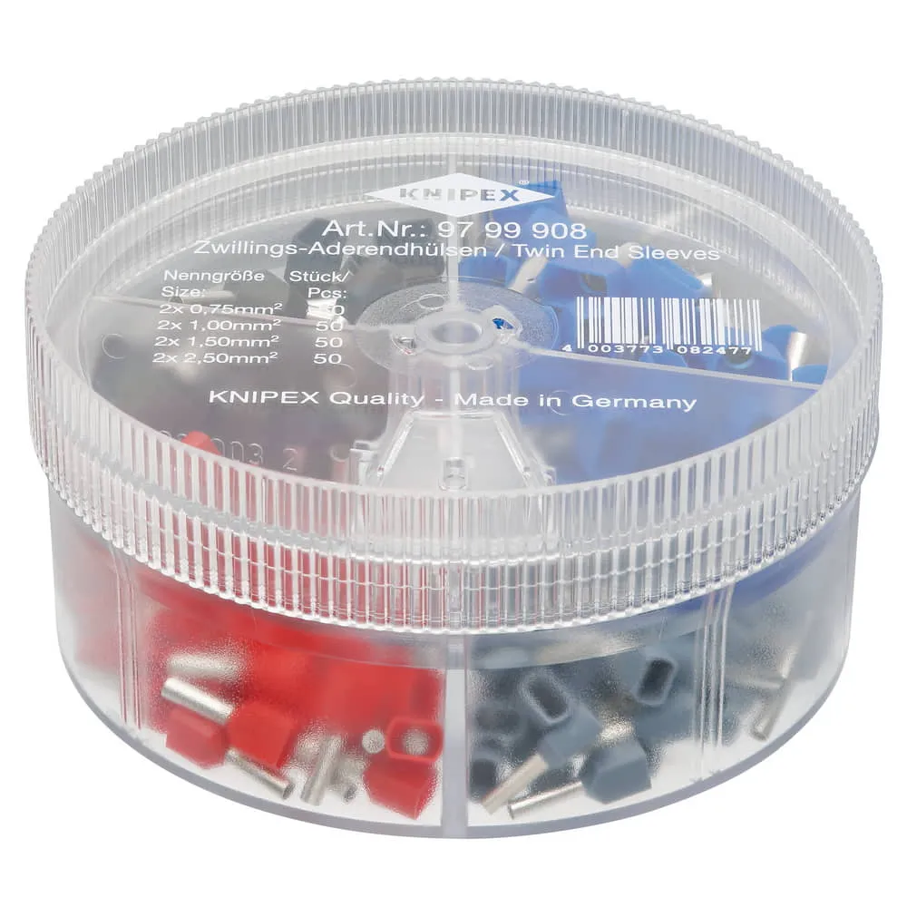 Caja surtido KNIPEX 200 piezas 2 x 0,75 - 2 x 2,5 mm² ( 8000331594 )