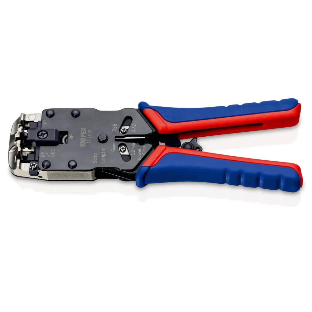 Knipex 97 51 12 - Crimpadora para terminales Western RJ10/11/12/45