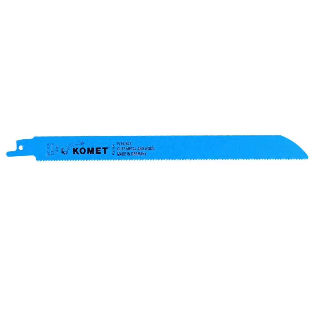 Hoja de sierra de sable Comet METAL Y MADERA 225mm 14tpi 10 piezas (2x 501.036) HSS bimetal Komet