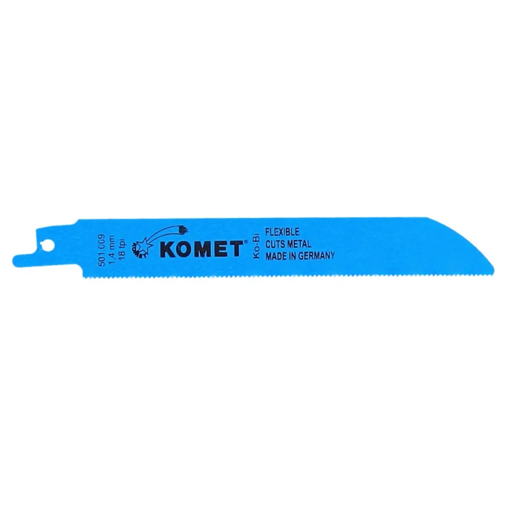 Hoja de sierra de sable Komet METAL 150mm 18tpi 5 piezas (501.009) HSS bimetal