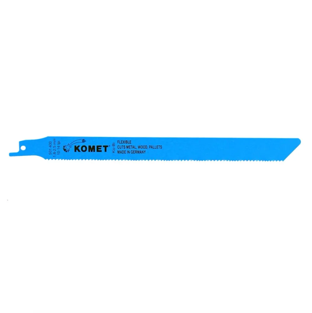 Hoja de sierra de sable Komet PALLETS 225mm 10-14tpi 5 piezas (501.400) HSS-BI-Metal Vario