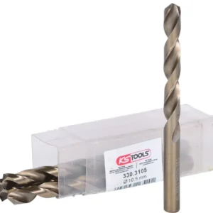 KS TOOLS Broca helicoidal HSS-G Co 5, 10,5mm, paquete de 5 ( 330.3105 )