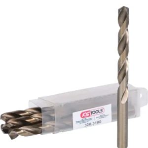 KS TOOLS Broca helicoidal HSS-G Co 5, 10mm, paquete de 5 ( 330.3100 )