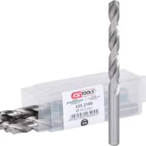 KS TOOLS Broca helicoidal HSS-G, 10mm, paquete de 5 ( 330.2100 )