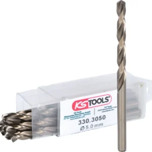 KS TOOLS Broca helicoidal HSS-G Co 5, 5mm, paquete de 10 ( 330.3050 )