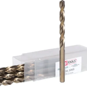 KS TOOLS Broca helicoidal HSS-G Co 5, 6,5mm, paquete de 10 ( 330.3065 )