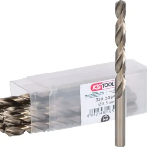 KS TOOLS Broca helicoidal HSS-G Co 5, 8,5mm, paquete de 10 ( 330.3085 )