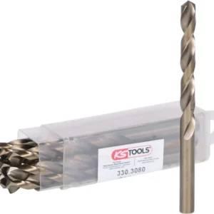 KS TOOLS Broca helicoidal HSS-G Co 5, 8mm, paquete de 10 ( 330.3080 )