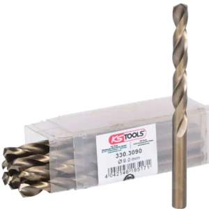 KS TOOLS Broca helicoidal HSS-G Co 5, 9mm, paquete de 10 ( 330.3090 )