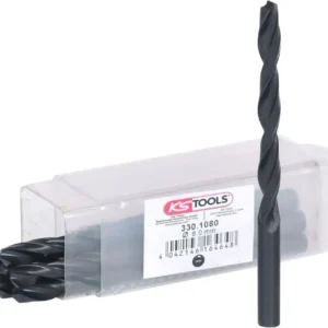 KS TOOLS Broca helicoidal HSS-R, 8mm, paquete de 10 ( 330.1080 )