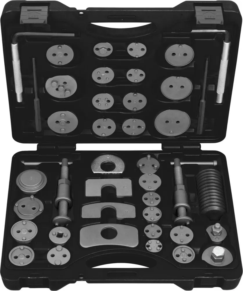 KS TOOLS Juego de herramientas para reposicionar el pistón de frenos, 41 pzs ( 150.1970 )