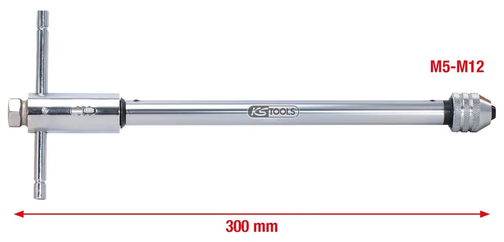 KS TOOLS Portaherramientas con cabezal de carraca reversible con dentado de precisión, 320 mm ( 331.0675 )