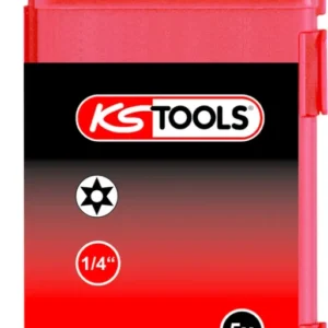 KS TOOLS 1/4' Punta TORSIONpower para tornillos Torx con orificio frontal, 75 mm, TB20 ( 918.3661 )
