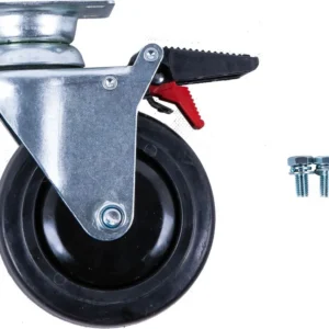 KS TOOLS Rueda pivotante con freno para carro de taller PERFORMANCEplus con tornillos ( 873.5008-R011P )