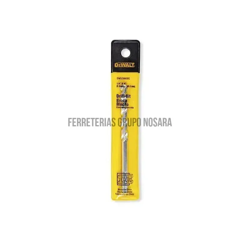 DW BROCA CONCRETO 1/4X6 BLISTER DW540635 LIBRE