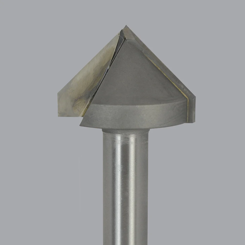 LMT Onsrud - 37-87 Fresadora con punta de carburo de 1/2", 2 flautas, broca para letras