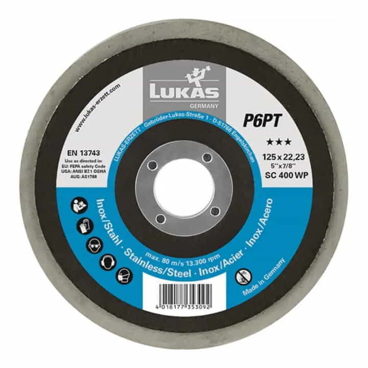 Disco de pulir LUKAS P6PT Ø 125 mm taladro Ø 22,23 mm ( 4000840862 )
