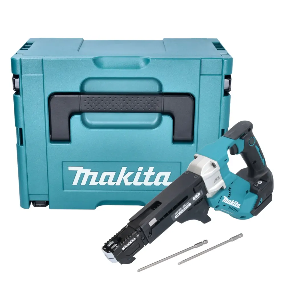 Atornillador de baterí Makita DFR 551 ZJ 18 V 25 - 55 mm sin escobillas + Makpac - sin baterí, sin cargador