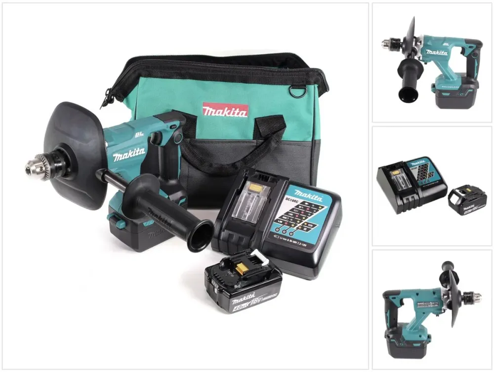 Batidora baterí Makita DUT 131 RM1 18 V sin escobillas + 1x baterí 4,0 Ah + cargador + bolsa