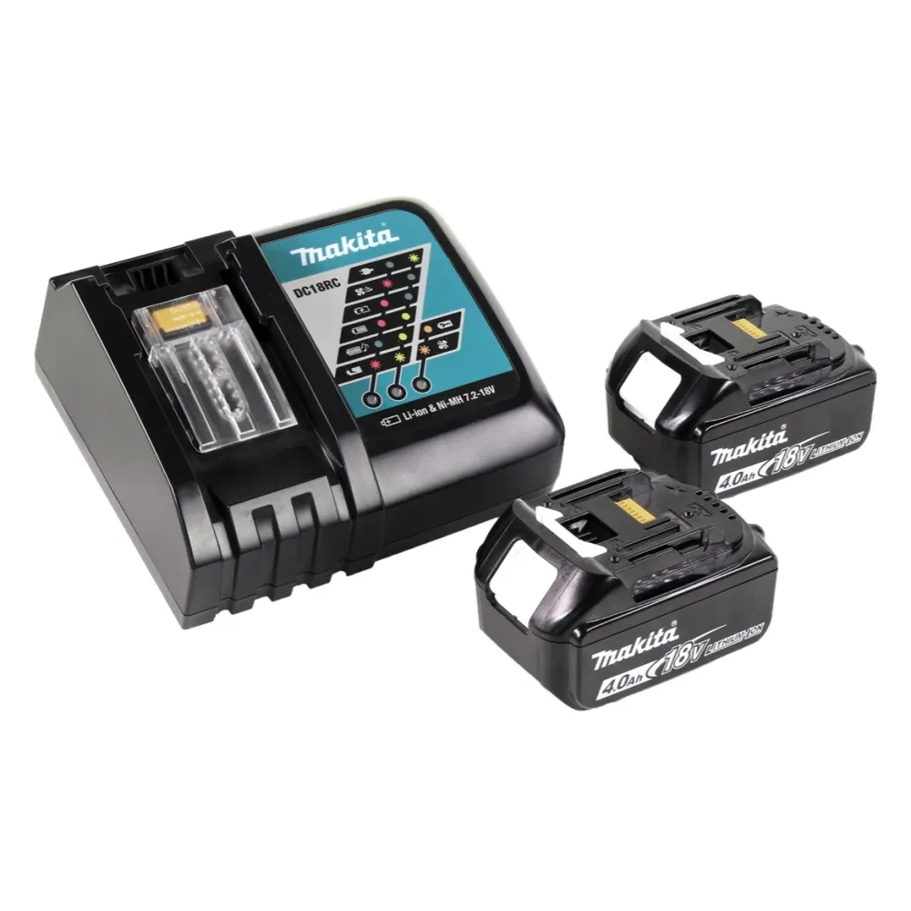 Batidora de baterí Makita DUT 131 RM 18 V sin escobillas + 2x baterías 4,0 Ah + cargador + bolsa