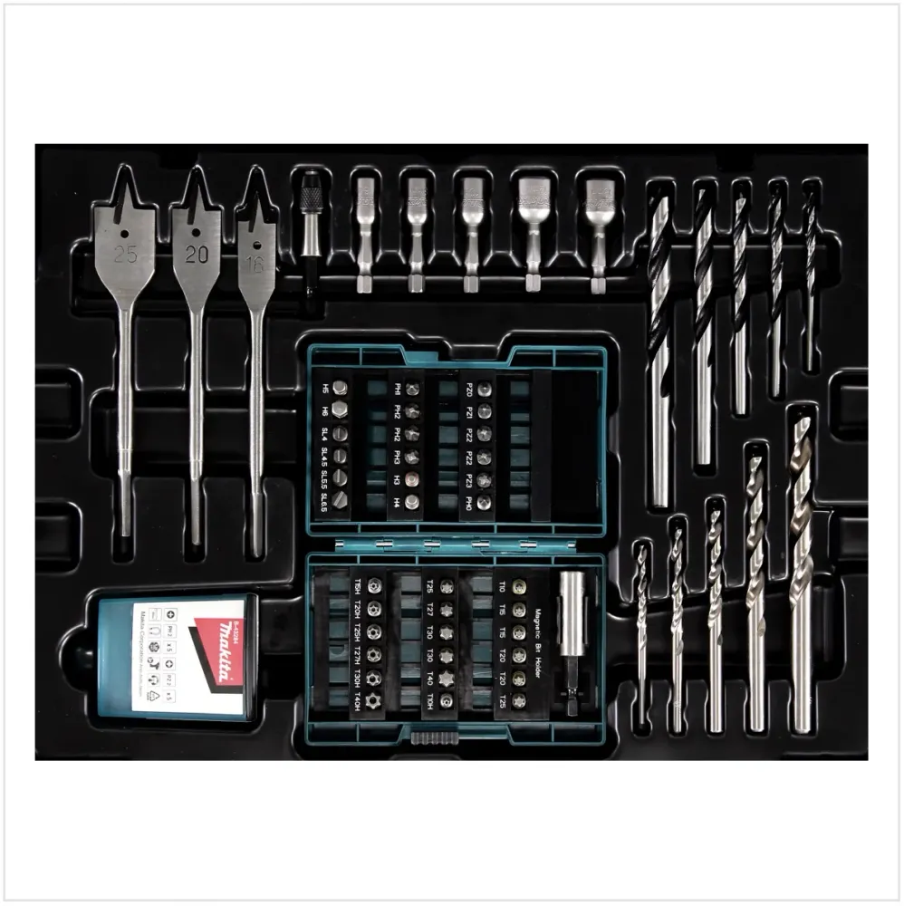 Brocas Makita B-43044 - juego de brocas 66 piezas en Makpac