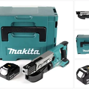 Cargador de baterí Makita DFR 550 T1J destornillador 18V 25-55mm + 1x baterí 5.0Ah + Makpac - sin cargador