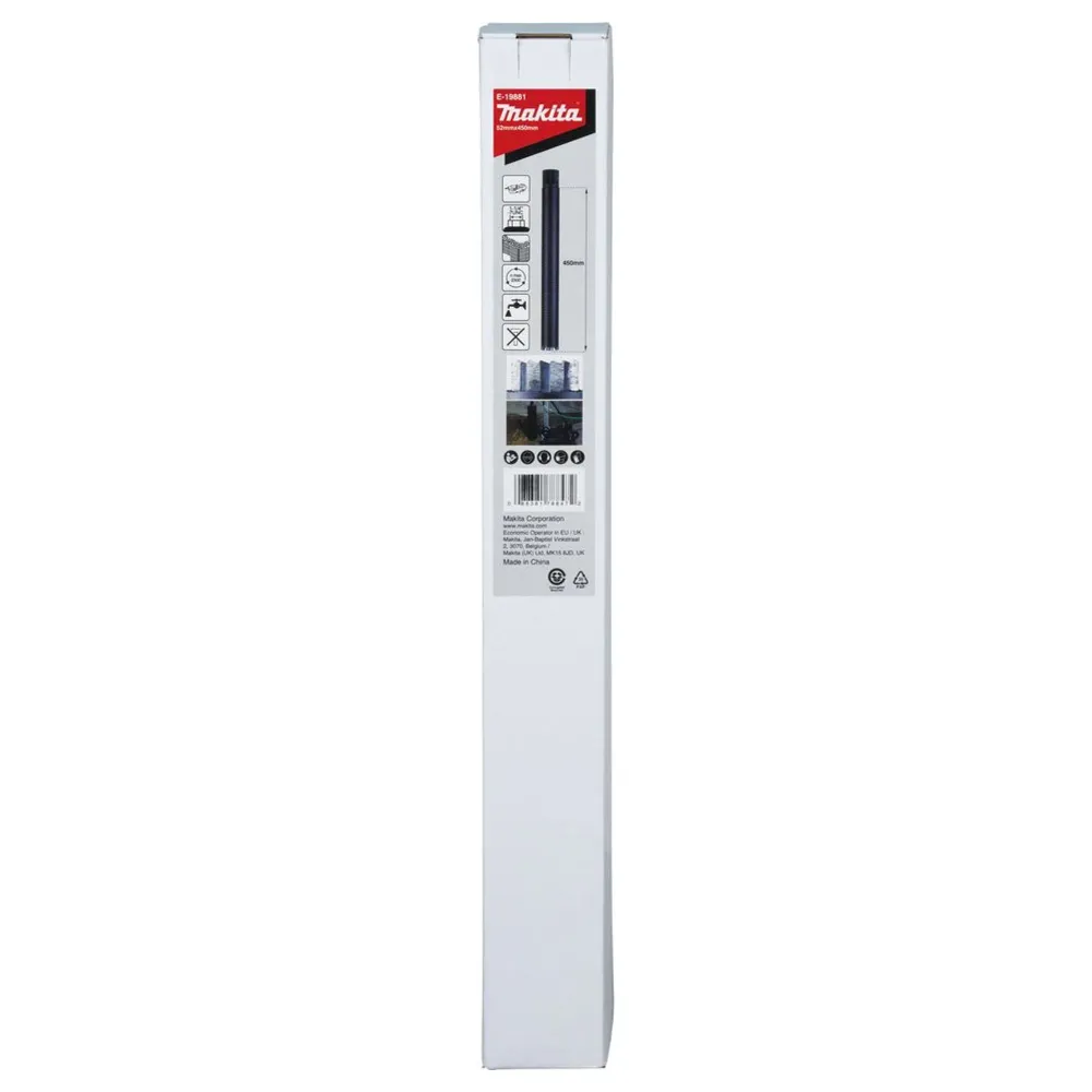 Corona de diamantes Makita E-19881 52x450mm Húmedo 1-1/4"UNC