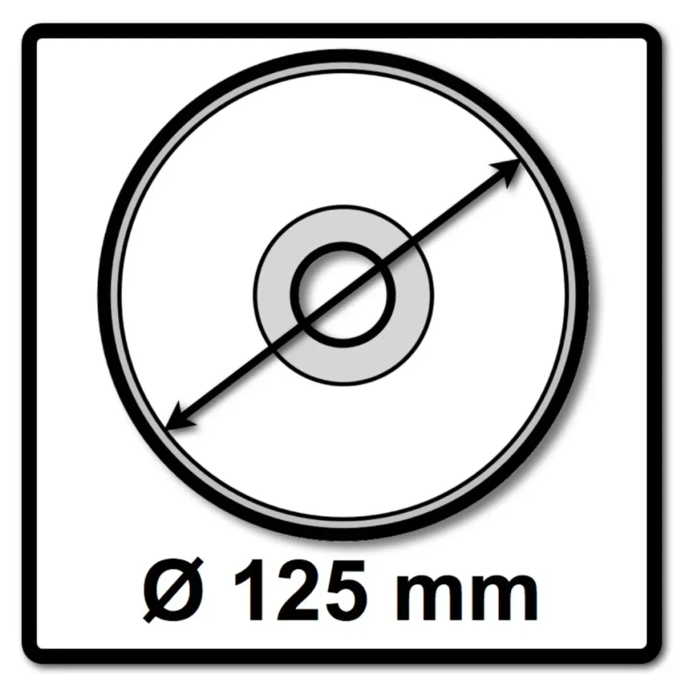 Disco de corte Makita 125 x 0,8 x 22,23 mm para acero inoxidable INOX (B-45733)