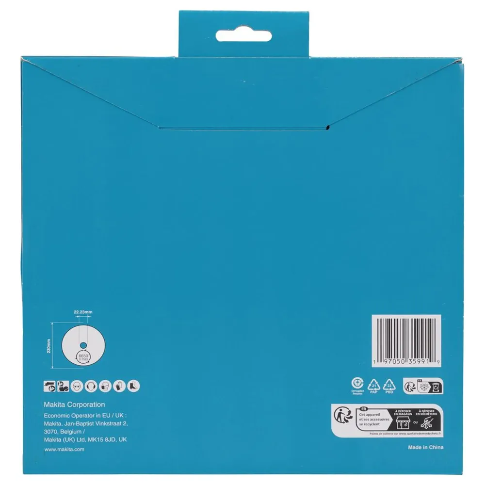 Disco de diamante Makita Corona continua D-80254 de 230 mm