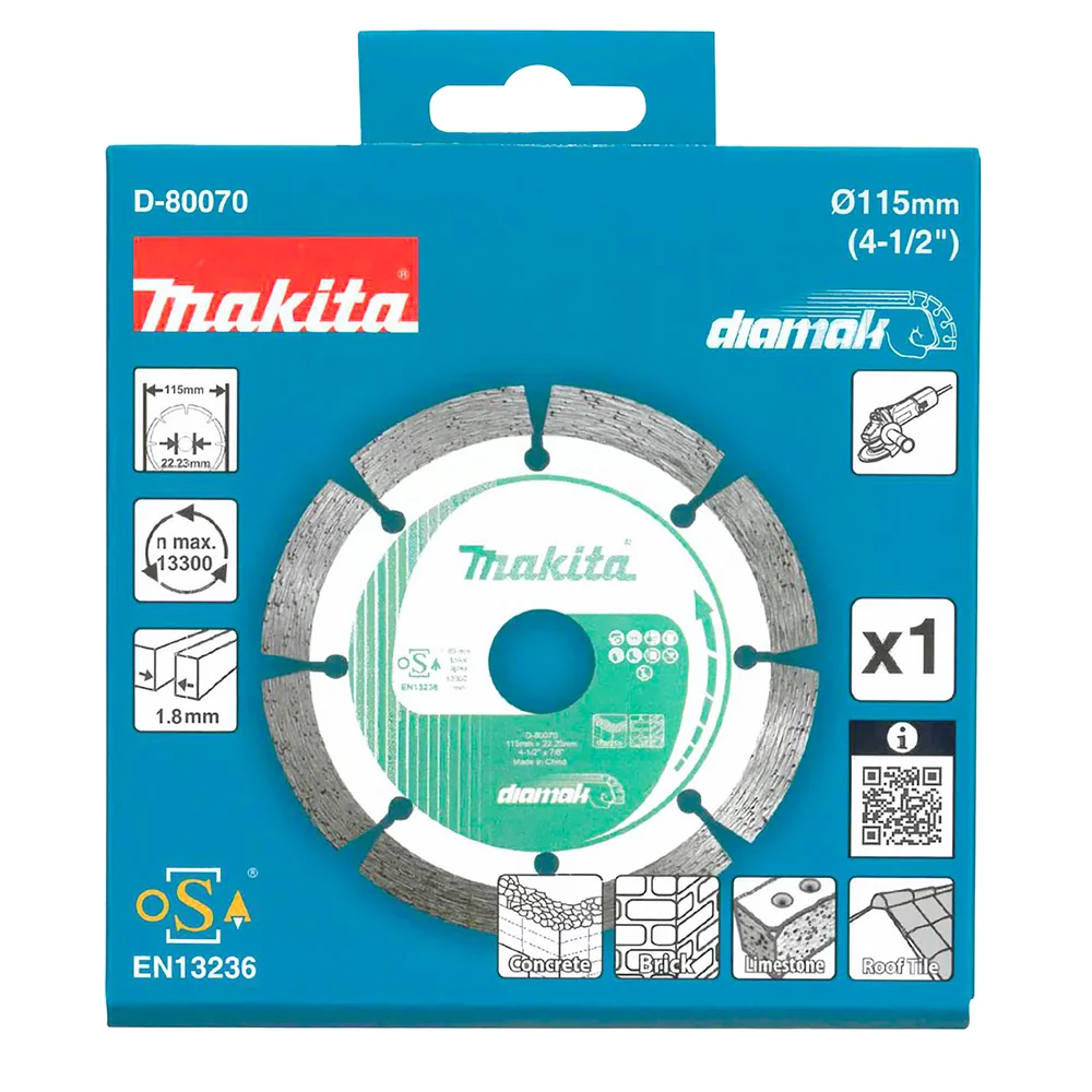 Disco de diamante segmentado Makita D-80070 115 mm
