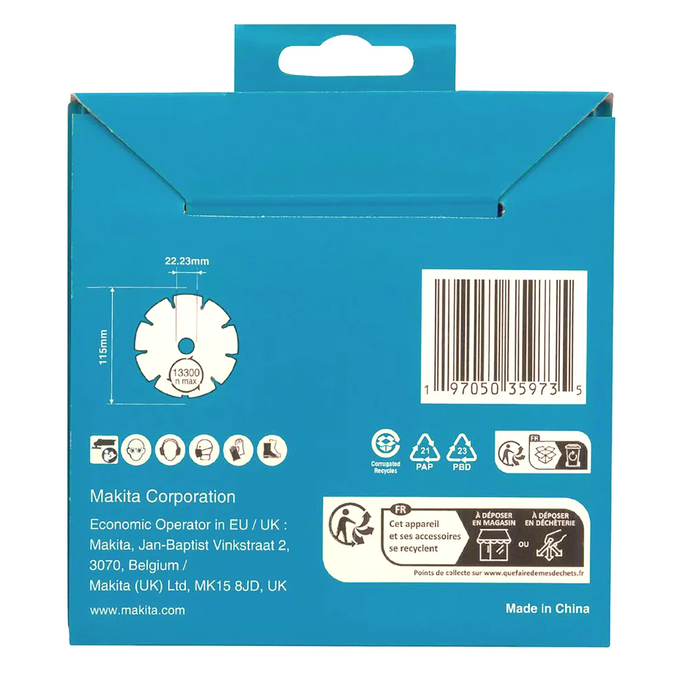 Disco de diamante segmentado Makita D-80070 115 mm
