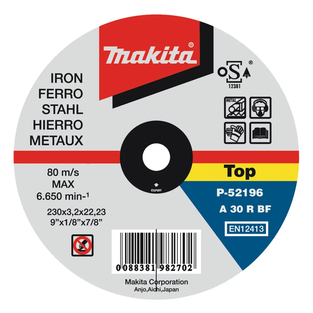 Disco de hierro 230 mm Makita P-52233