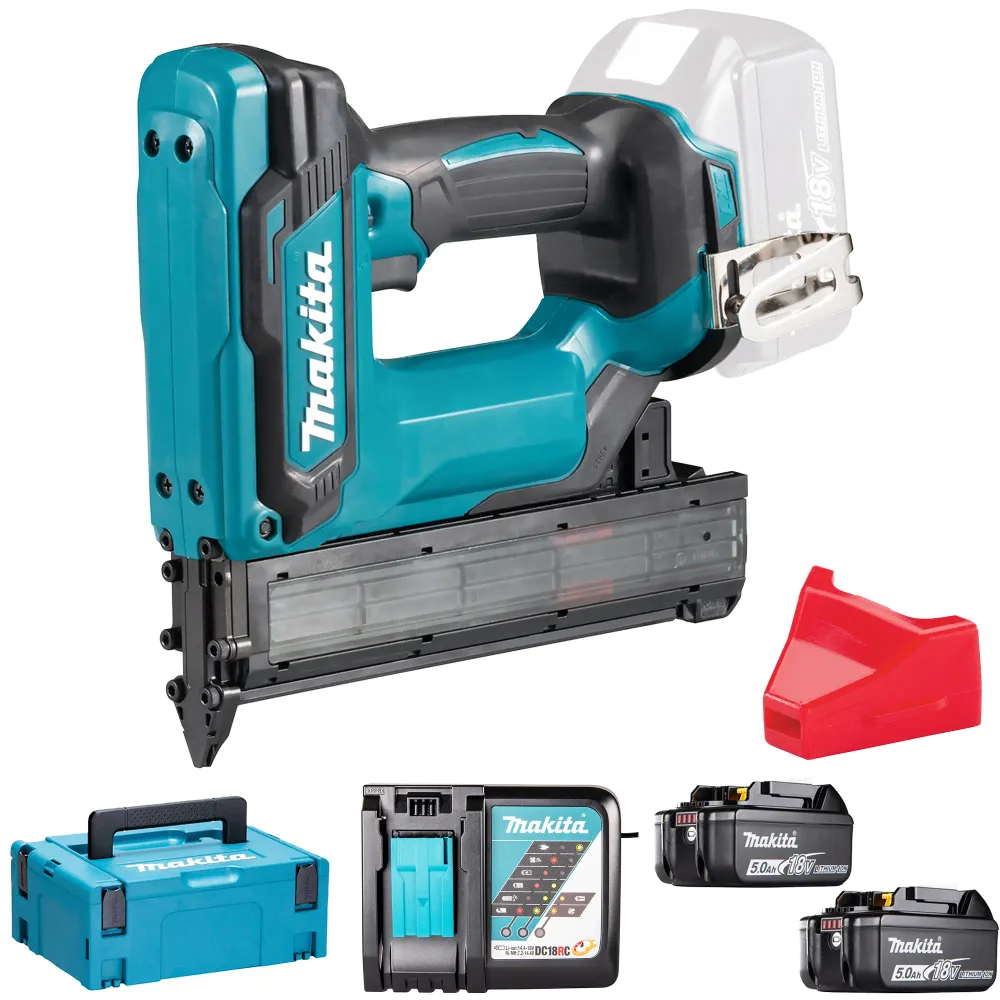 Fabricante de clavos Makita Baterí recargable DFN350RTJ de 18 V y 5 Ah