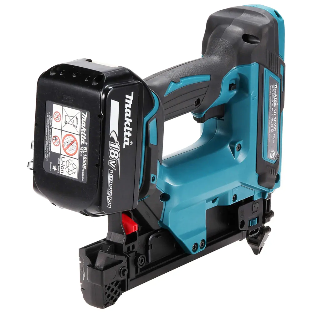 Fabricante de clavos Makita Baterí recargable DFN350RTJ de 18 V y 5 Ah