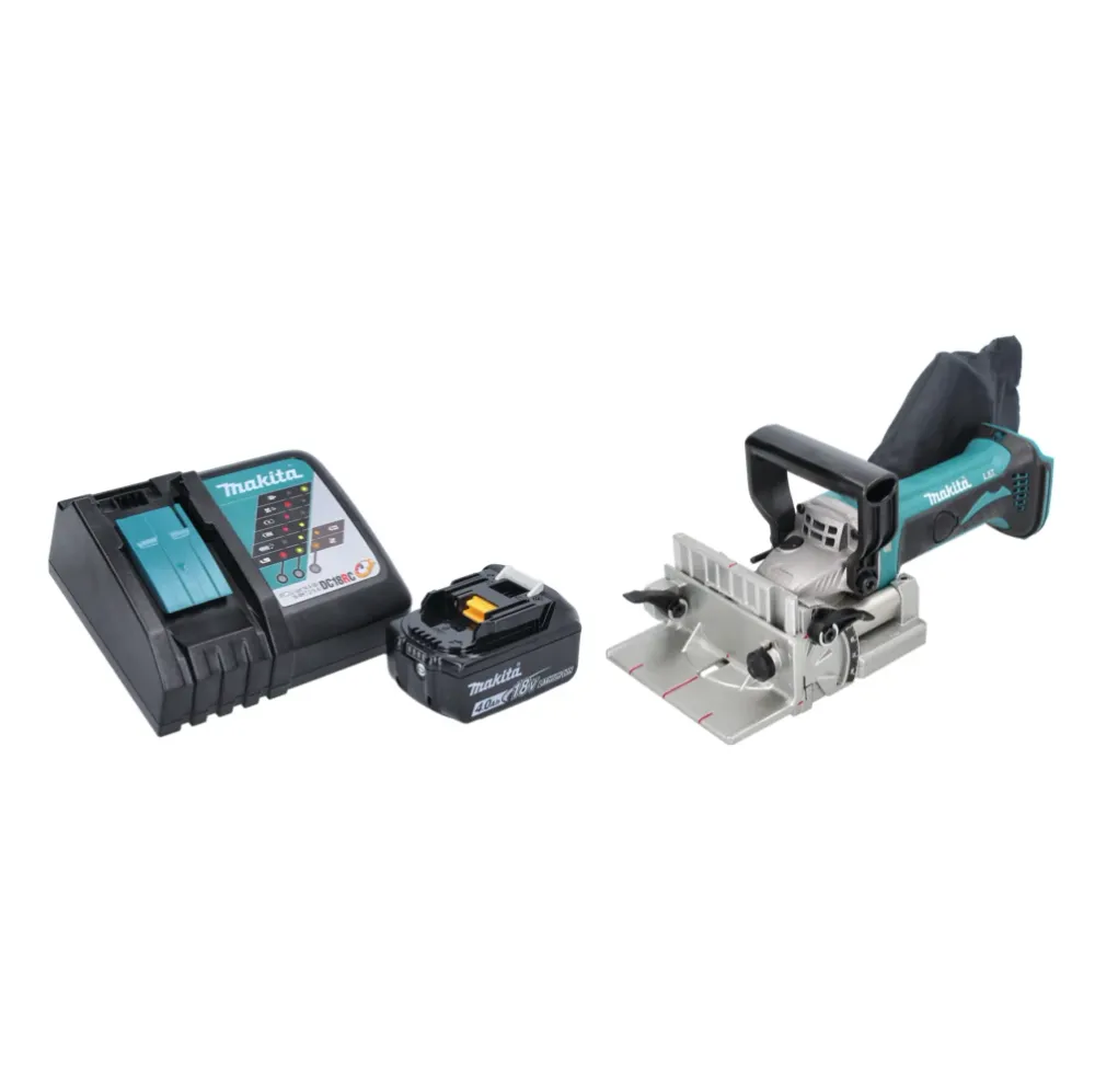 Fresadora de ranuras sin cable Makita DPJ 180 RM1 18 V 100 mm + 1x baterí recargable 4,0 Ah + cargador