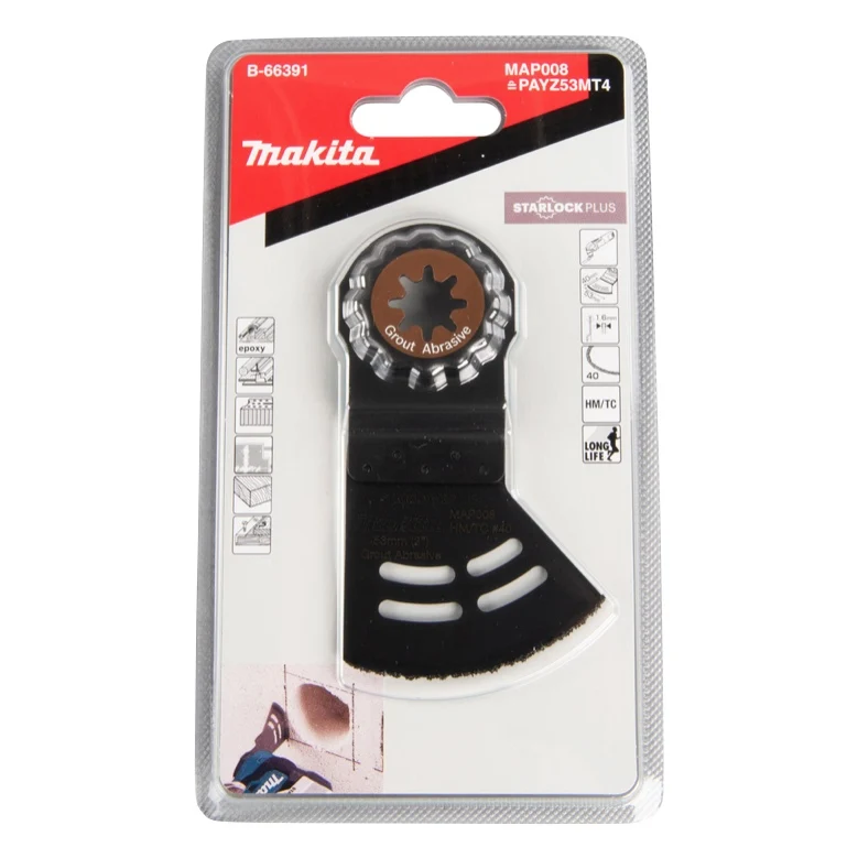 Hoja de sierra segmentada Makita MAP008 Starlock Plus 53 x 40 mm 2 piezas (2x B-66391)