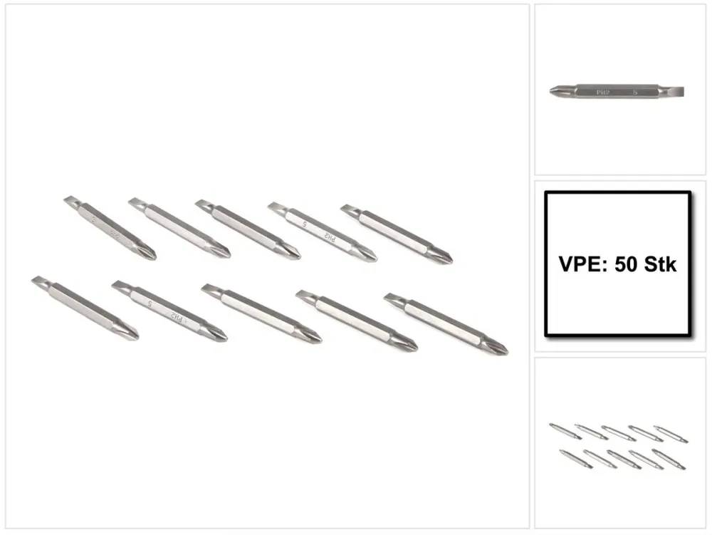 Juego de brocas Makita PH2 65 mm 50 piezas