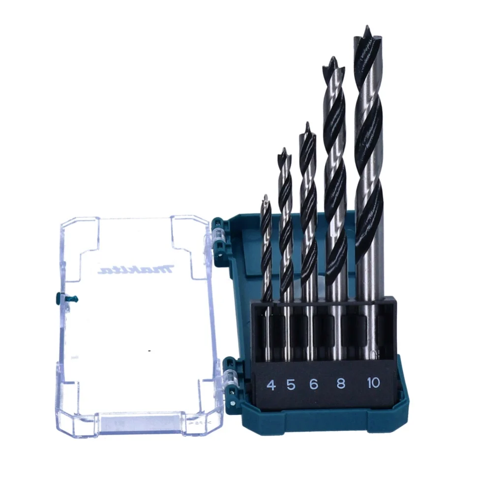 Juego de brocas para madera Makita 5 piezas (D-72861) Ø 4 / 5 / 6 / 8 / 10 mm
