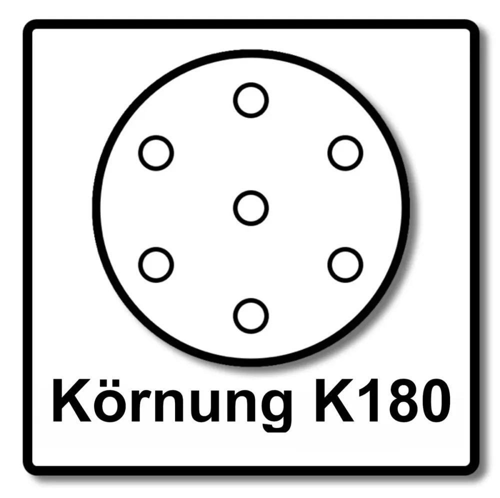 Lija Makita Velcro 125mm K180 50 piezas (P-43670) para DBO BO DCW DWE GEX PEX SXE BOS