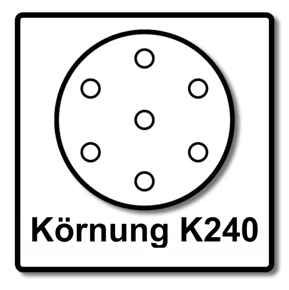 Lija Makita Velcro 125mm K240 100 piezas (2x P-43686) para DBO BO DCW DWE GEX PEX SXE BOS
