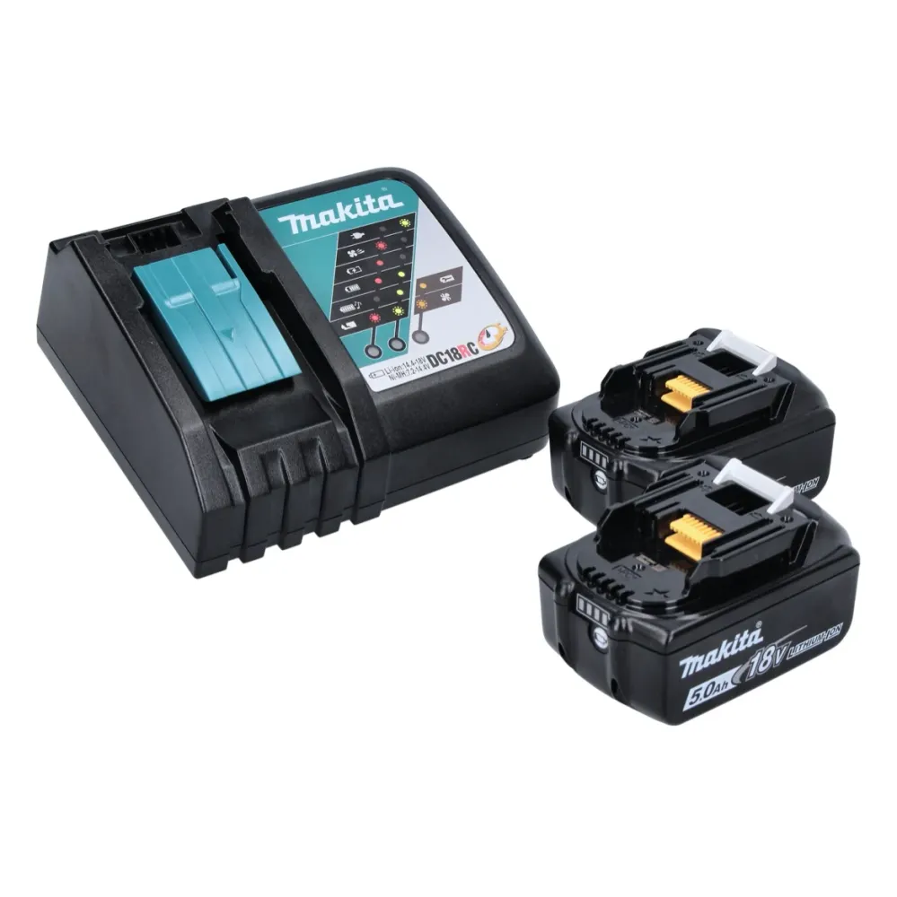 Lijadora pulidora sin cable Makita DPV300RTJ 50/80 mm 18V sin escobillas + 2x Baterías 5.0 Ah + Cargador + Makpac