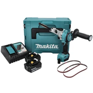 Lima de cinta sin cable Makita DBS 180 RTJ 18 V 9 x 533 mm sin escobillas + 2x baterí recargable 5,0 Ah + cargador + Makpac