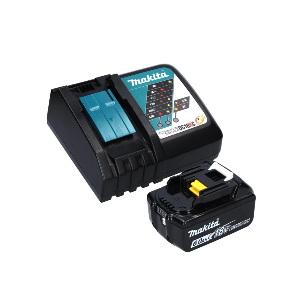 Makita DBS 180 RG1J Lima de cinta sin cable 18 V 9 x 533 mm sin escobillas + 1x baterí recargable 6,0 Ah + cargador + Makpac