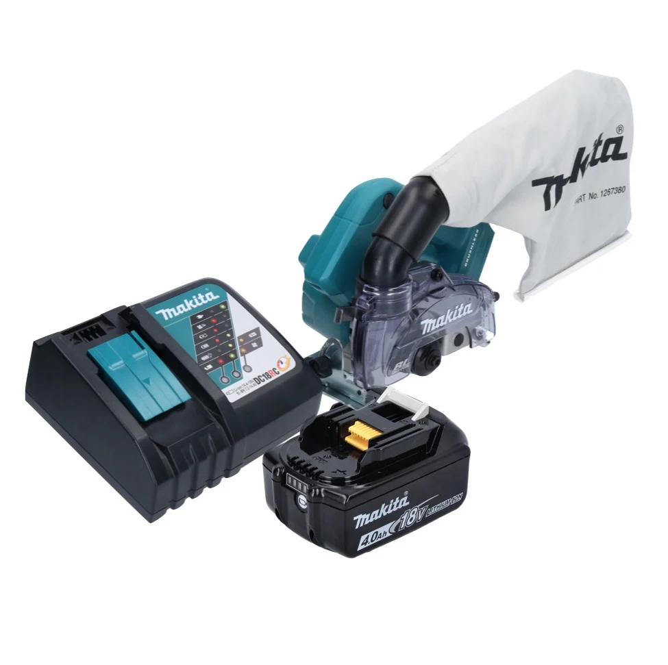 Makita DCC500RM1 Sierra circular sin cable 125mm sin escobillas 18V + 1x Baterí 4.0Ah + Cargador