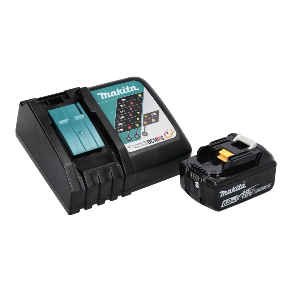 Makita DCF 102 RG1 ventilador sin cable 18 V 18 cm + 1x baterí recargable 6,0 Ah + cargador