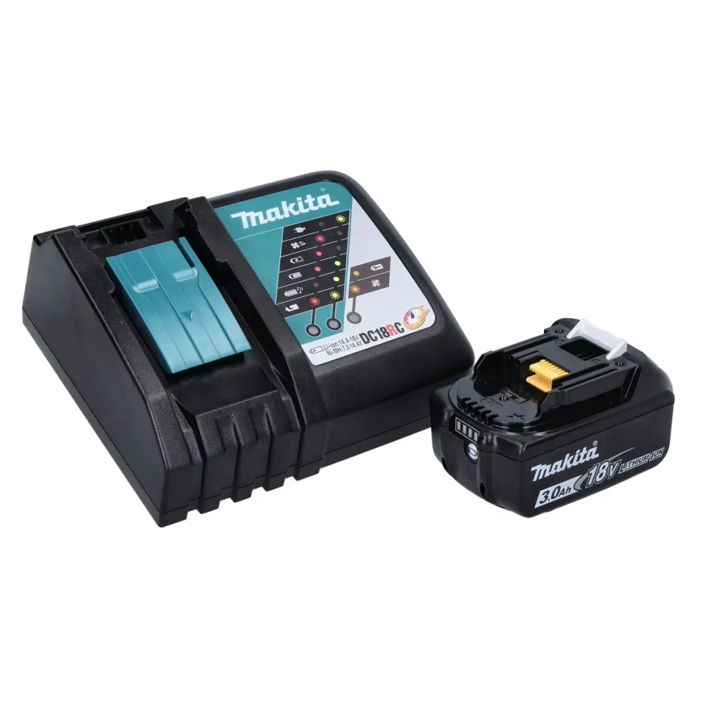 Makita DPV300RF1J Pulidora sin cable 18 V - 50 / 80mm - Sin escobillas + 1x Baterí 3.0 Ah + Cargador + Maletín Makpac