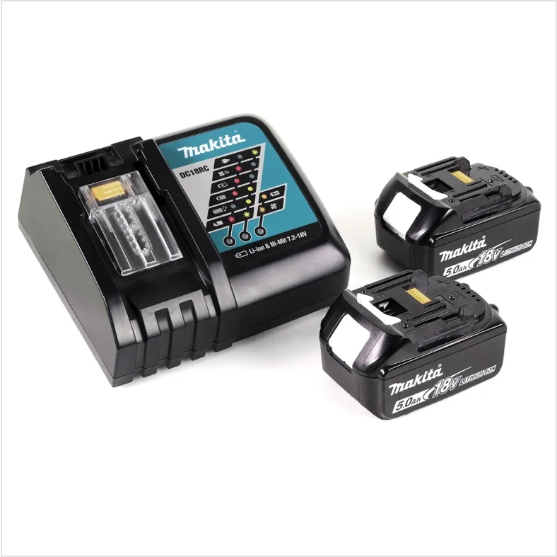 Makita DVR 450 RT compactador de hormigón sin cable 18V + 2x baterí 5.0Ah + cargador