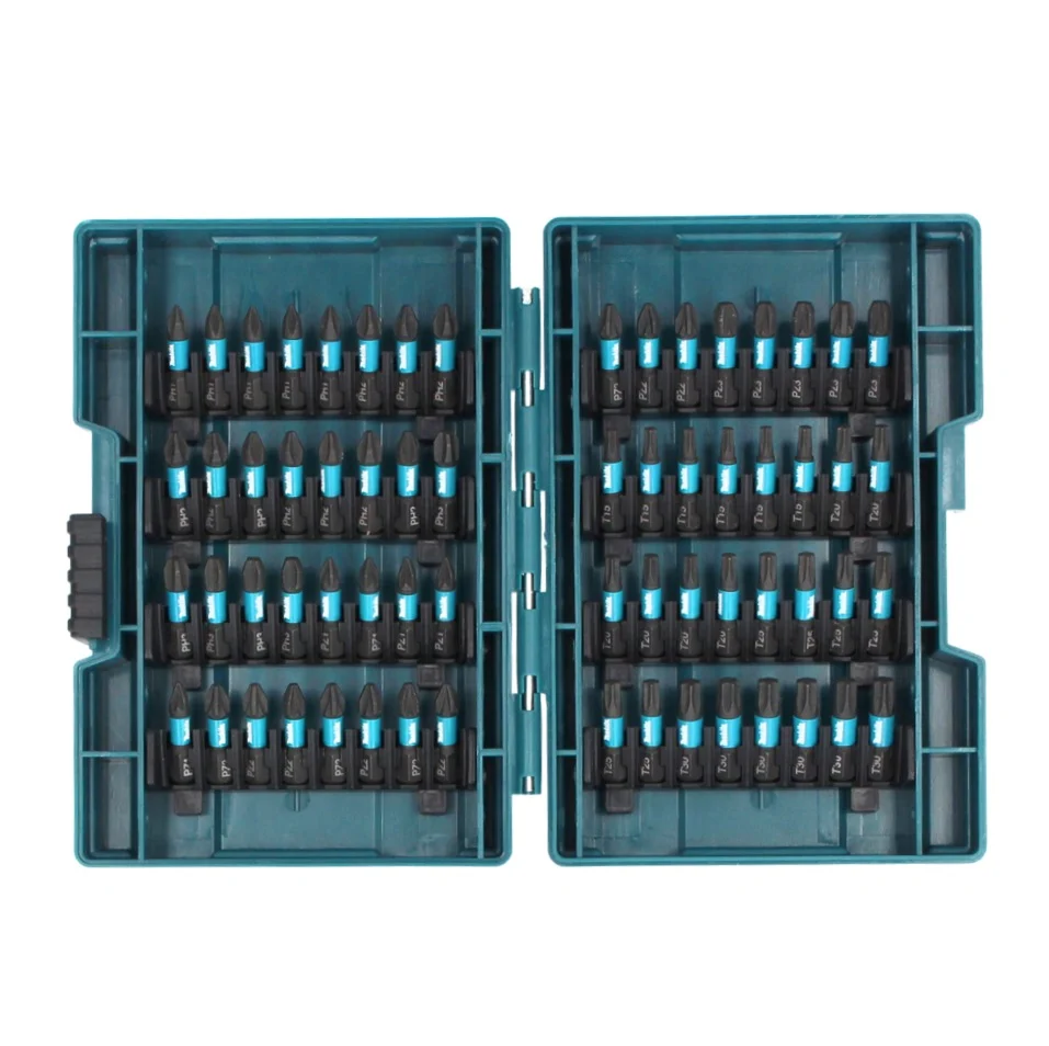 Makita E-03109 juego de puntas 90 piezas Impact Black Bit Set 25/50 mm S2 acero especial, resistente impactos